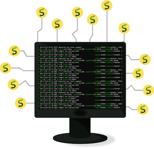 icon computer mining